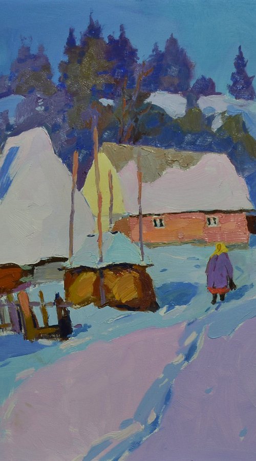 Winter day in the Carpathians by Alexander Shandor