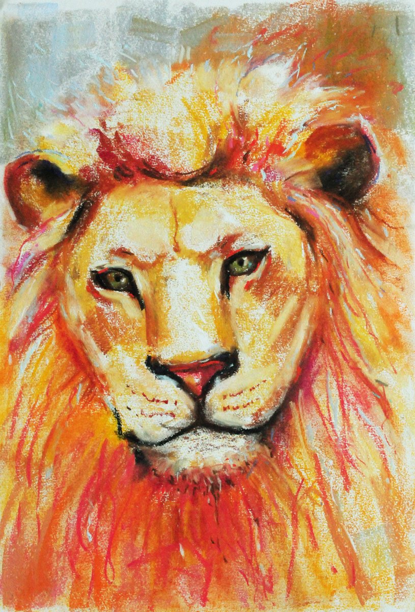 Furry lion by Liubov Kvashnina