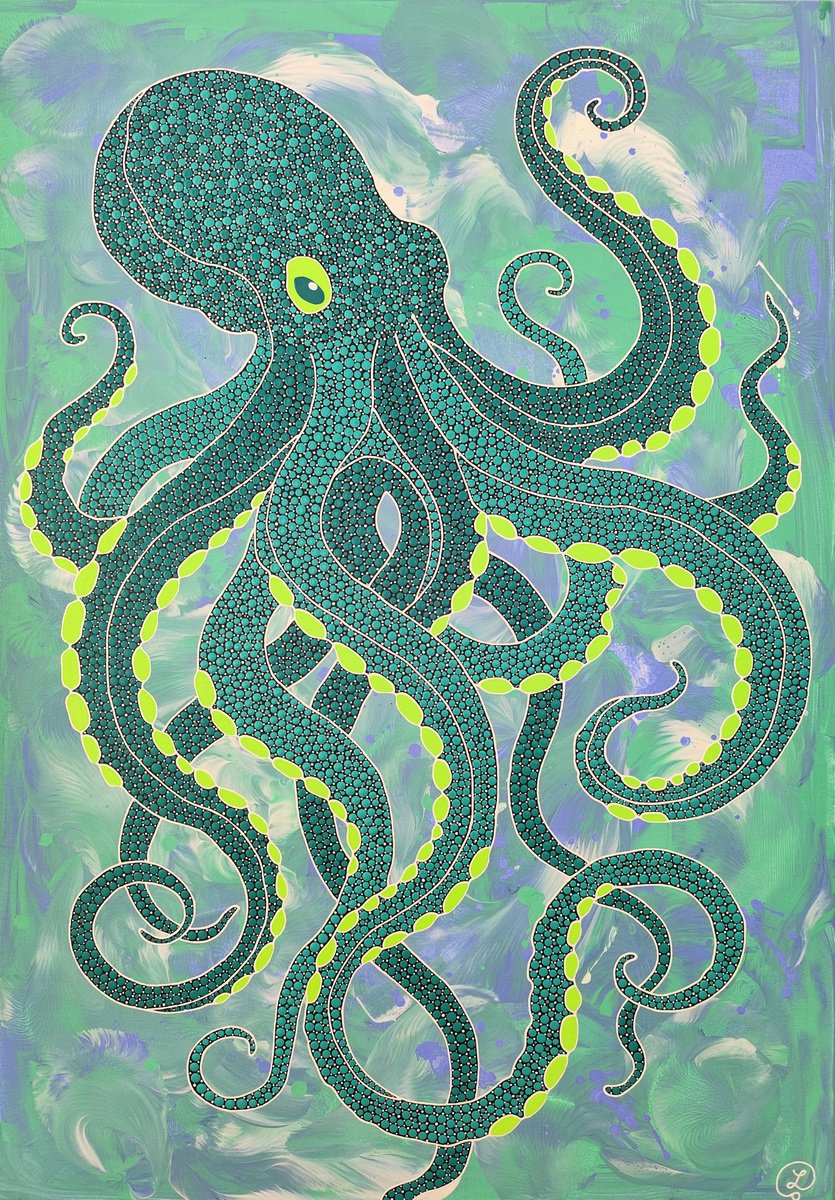 Ocean Pulse By Oxana Lazari, 28 X 39, Artwork For Sale On Artfinder