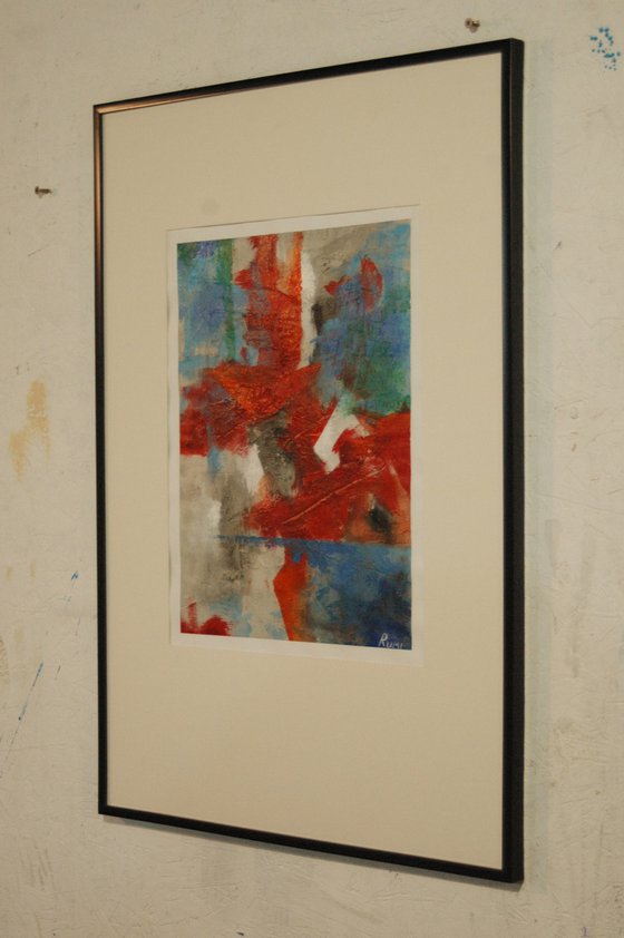 Abstract Variations # 76. Matted and framed.