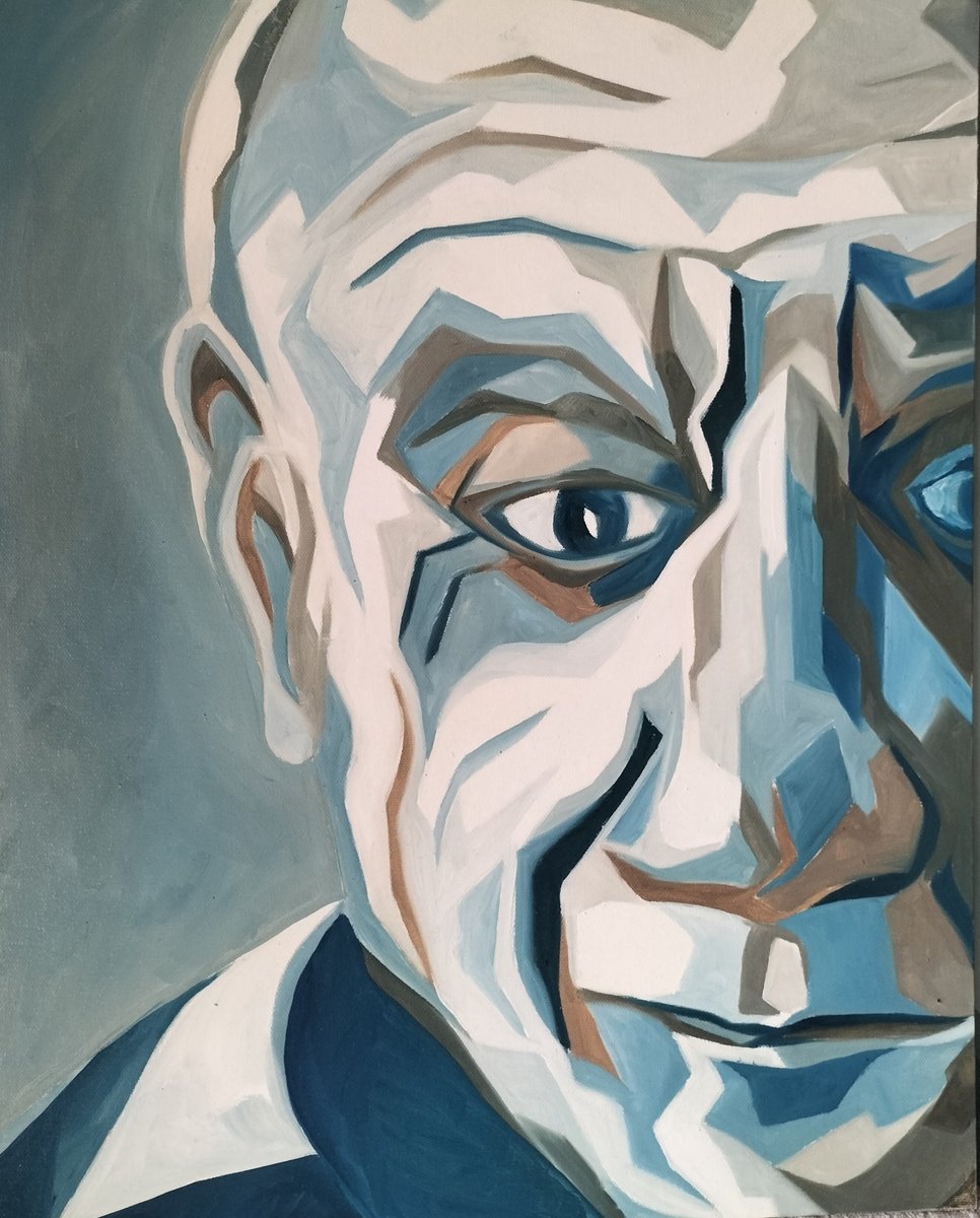 Portrait Oil Painting By Andrew Clayton, 16 X 20, Pablo, Original Artwork