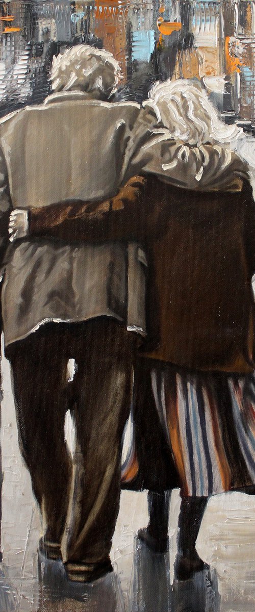 In sorrow and joy#2 oil by Volodymyr Melnychuk