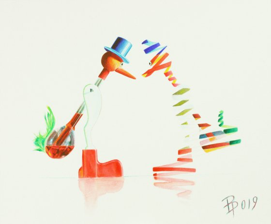 Sketch for 'Lucky bird' - 9