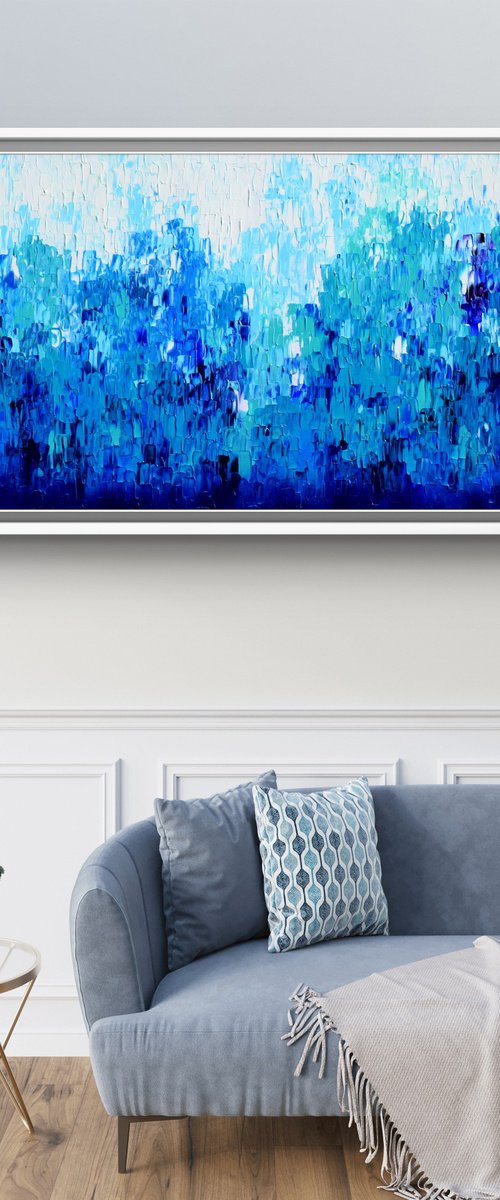 Relief Blue 38 - Large Ocean, Sea, Sky by Soos Tiberiu
