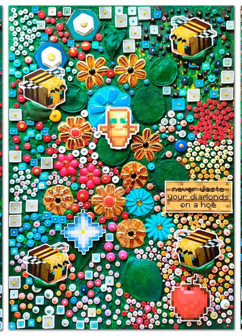 Neoflora. Virtual blooming in Minecraft style by BAST