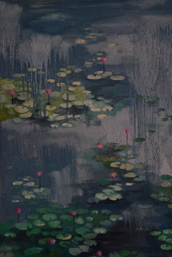 Lily pond. Petrichor