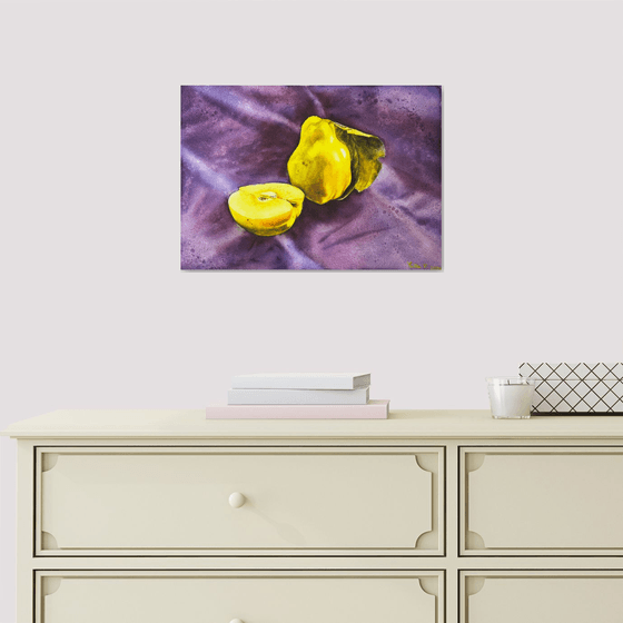 Apple quince etude Painting