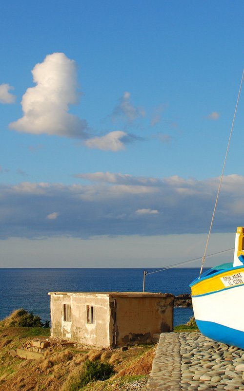 Breath in the Mediterranean salty air and the endless shades of blue by Simona Serdiuc