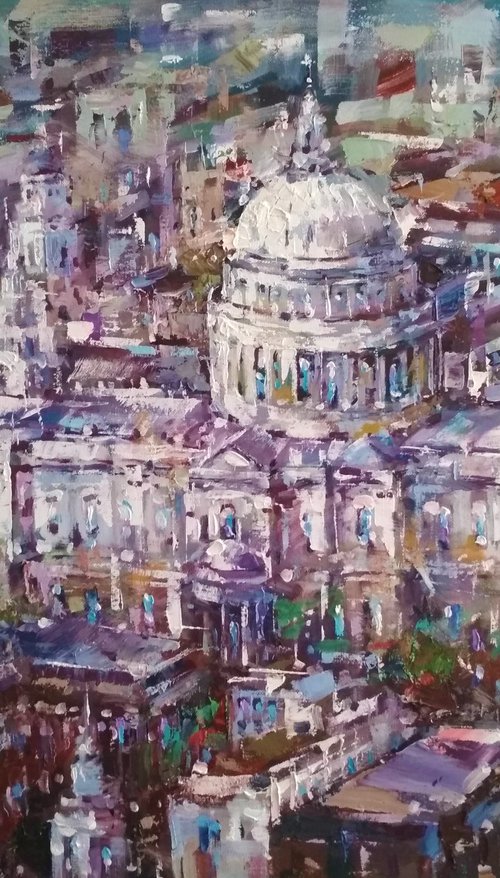 St. Paul's Cathedral (Panorama of London) by Andrej  Ostapchuk