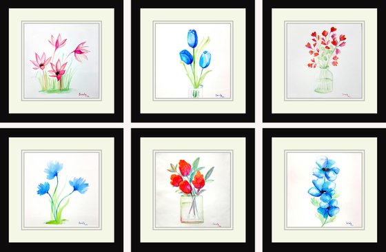 Set of 6 flowers 3