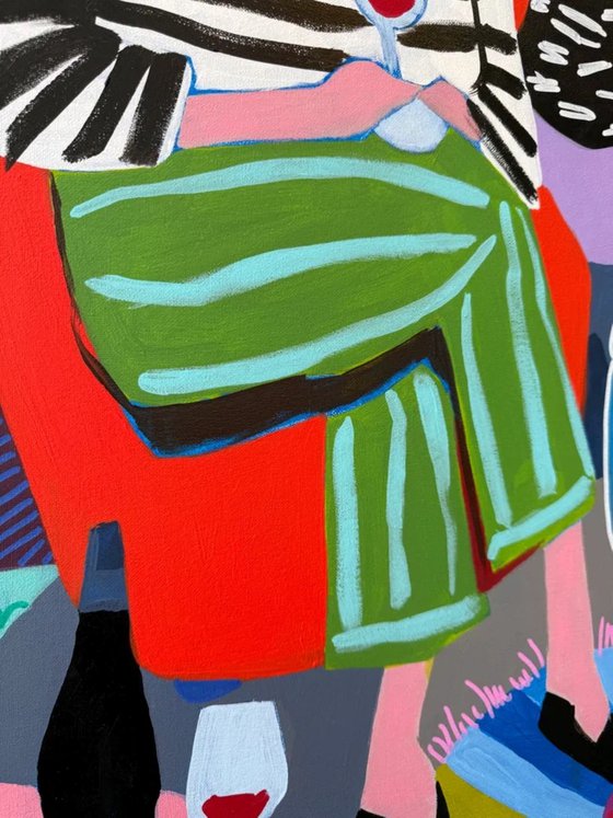 Cozy Friends With Wine