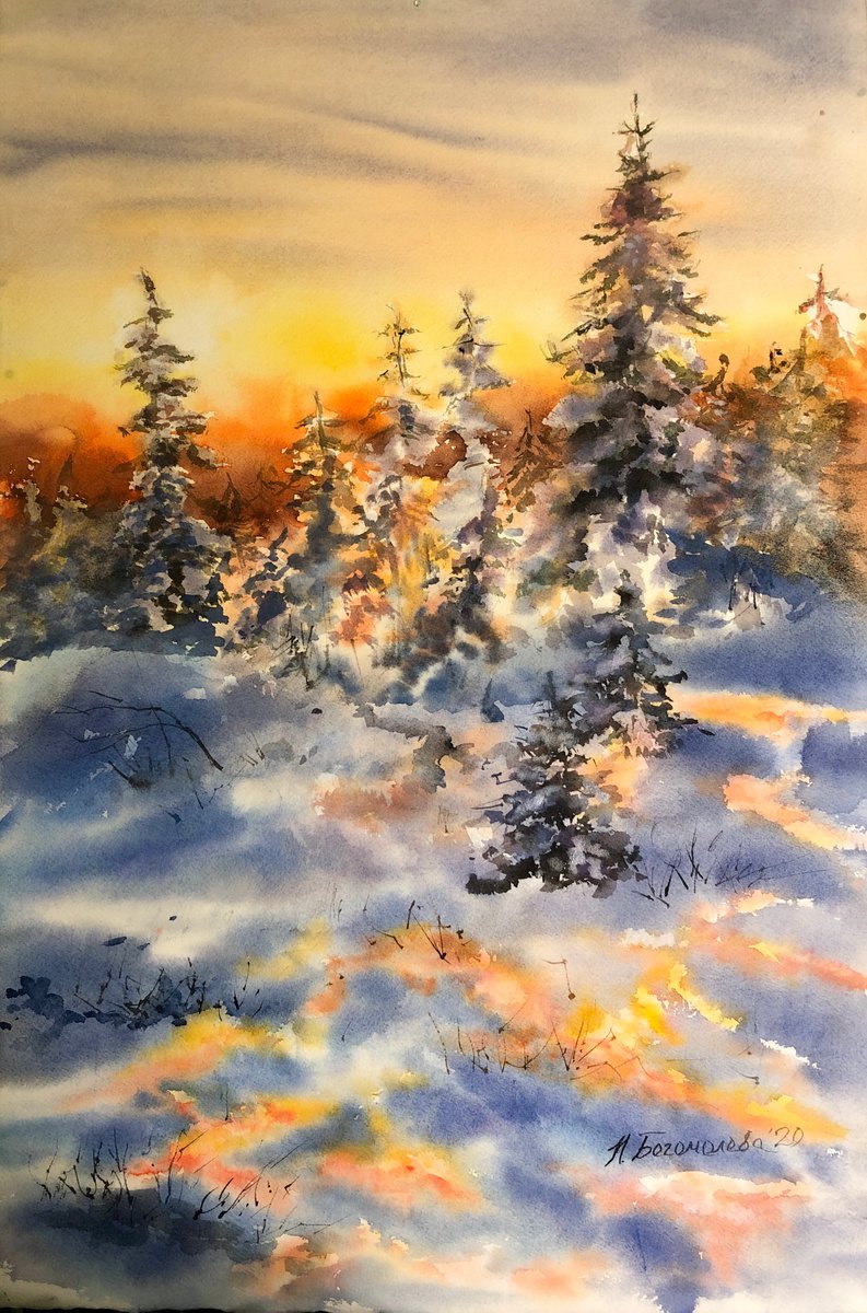 January sunset. Winter stories by Nadezhda Bogomolova