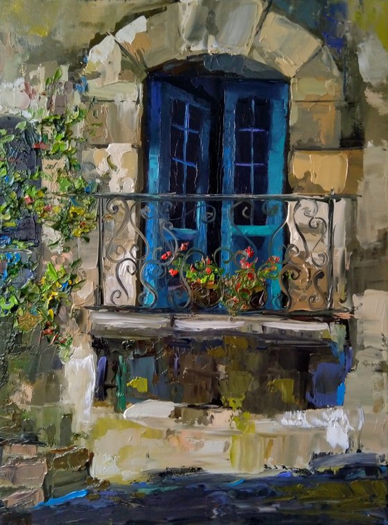 Door(33x44cm, oil painting, impressionistic)