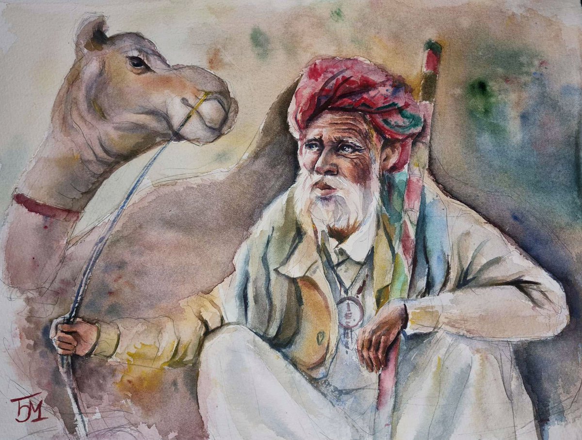 Desert Bedouin, Camel, Nomad, Middle Eat, Desert, Traveller by Bozhidara Mircheva