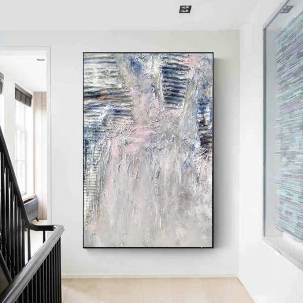 Innocence 70x100cm Abstract Textured Painting by Alexandra Petropoulou