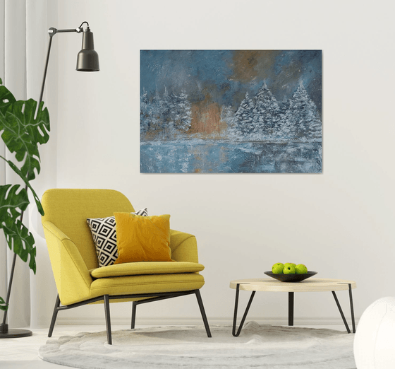 Landscape in the snow