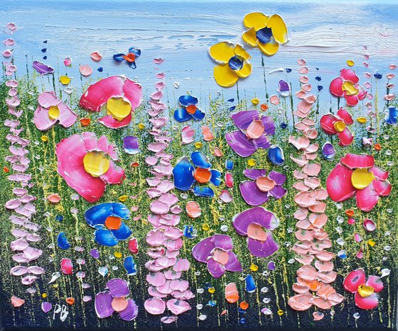 "Wild Meadow Flowers in Love"