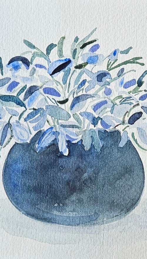 Blue Vase by Ritu