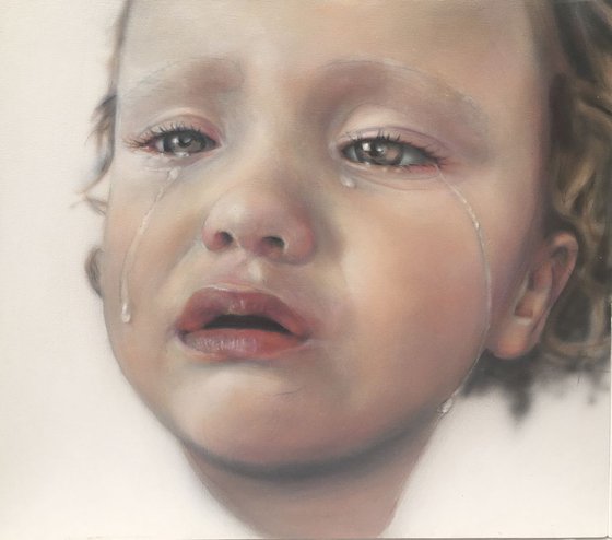Tears Well Forth (52.5 X 50cm)