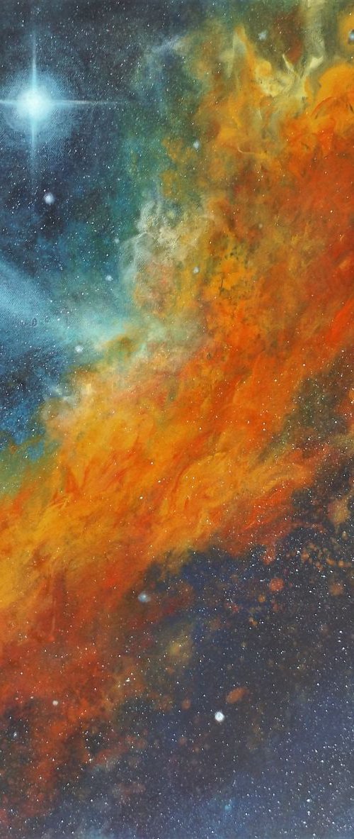 Majestic - Space, Stars, Starry Sky, Nebula by Lisa Price