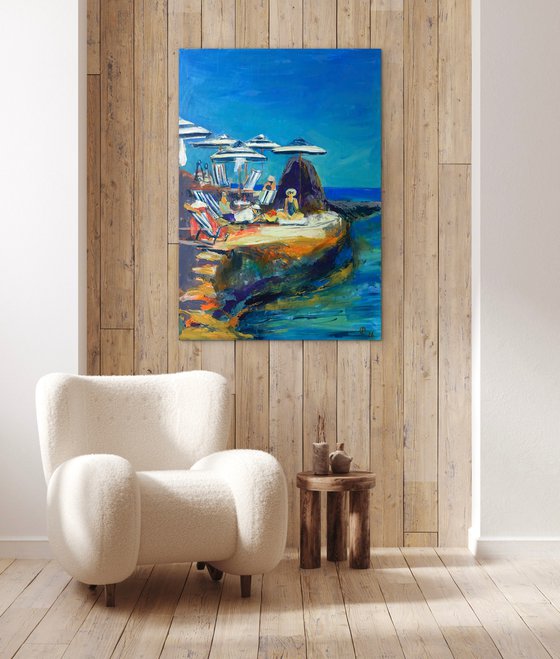 Sunlit Retreat by the Sea