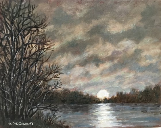 Moon Glow 8X10 oil (SOLD)