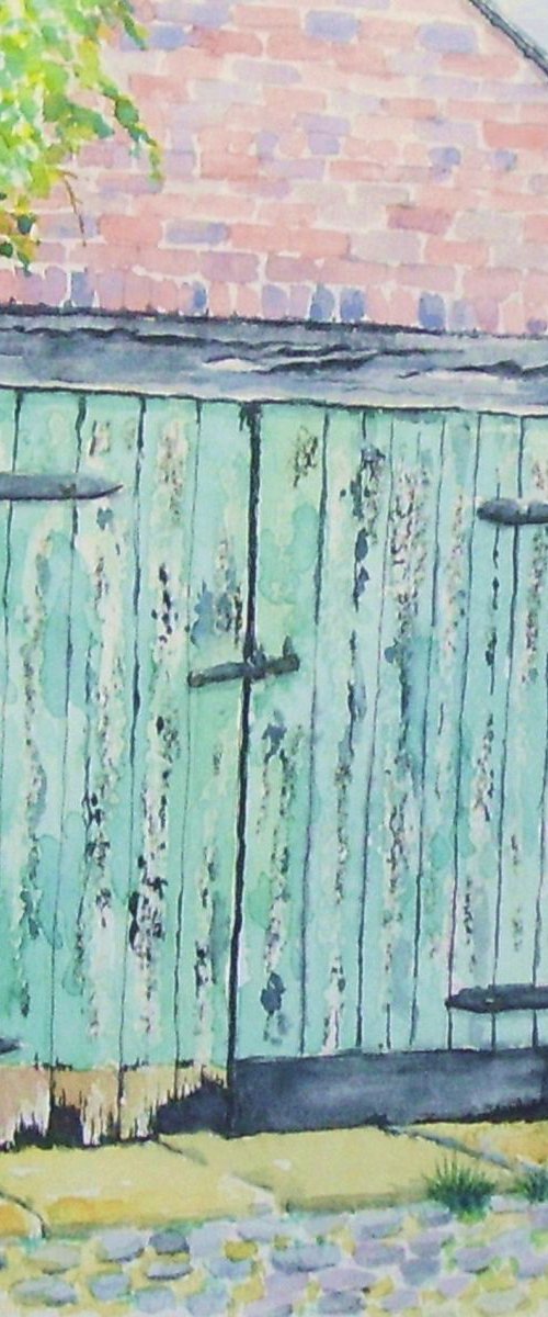 Old Garage Door by Max Aitken