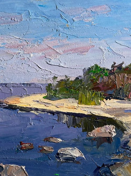 Summer Day by the Shore by Boris Serdyuk