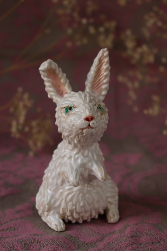 The last Rabbit. Tiny sculpture by Elya Yalonetski