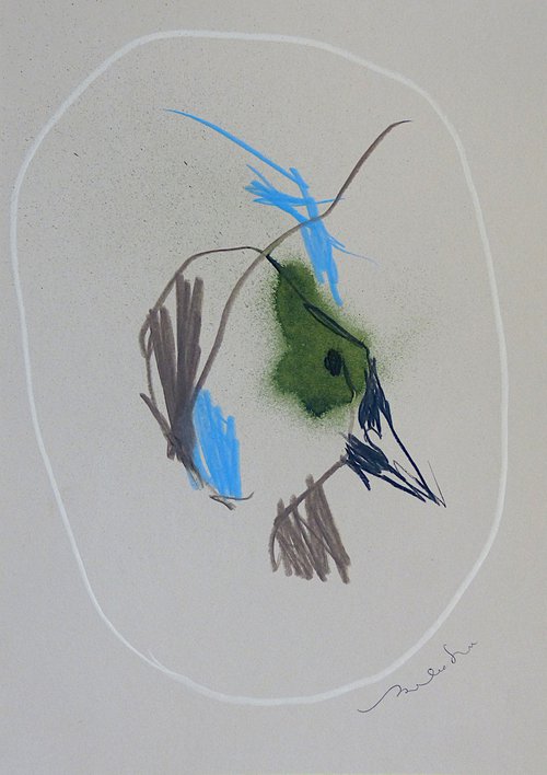Gestural Research 11 - The Bird, 29x21 cm by Frederic Belaubre