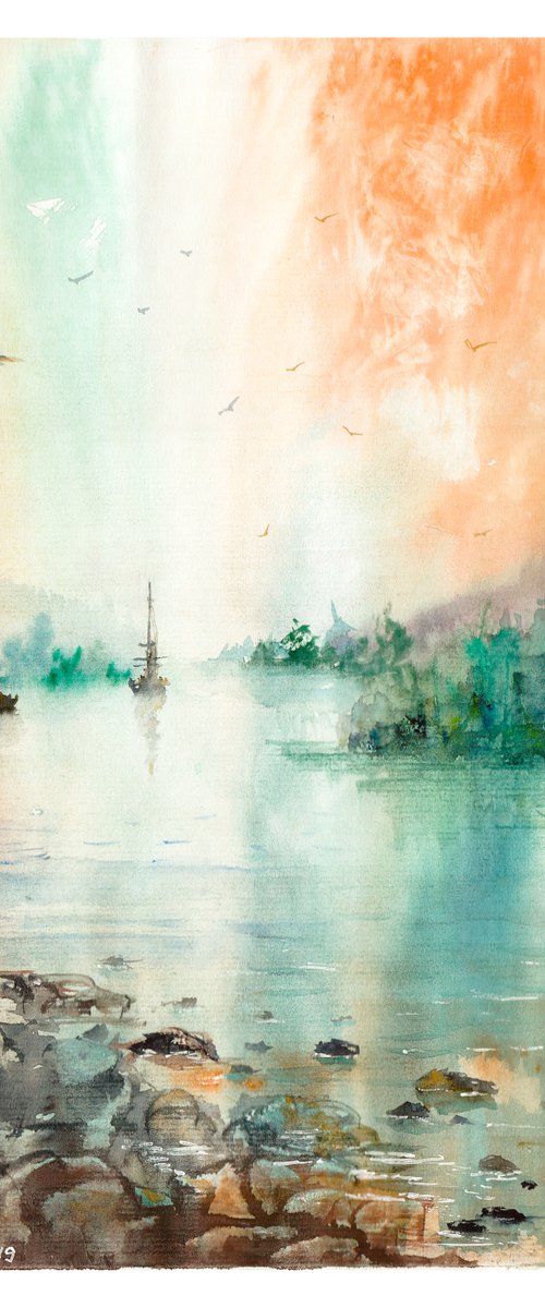 Seashore Evening by Yulia Schuster