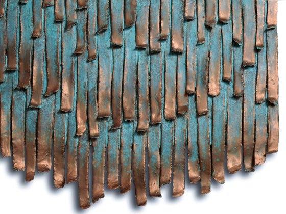 Copper Bark #03 | Textured Wall Sculpture