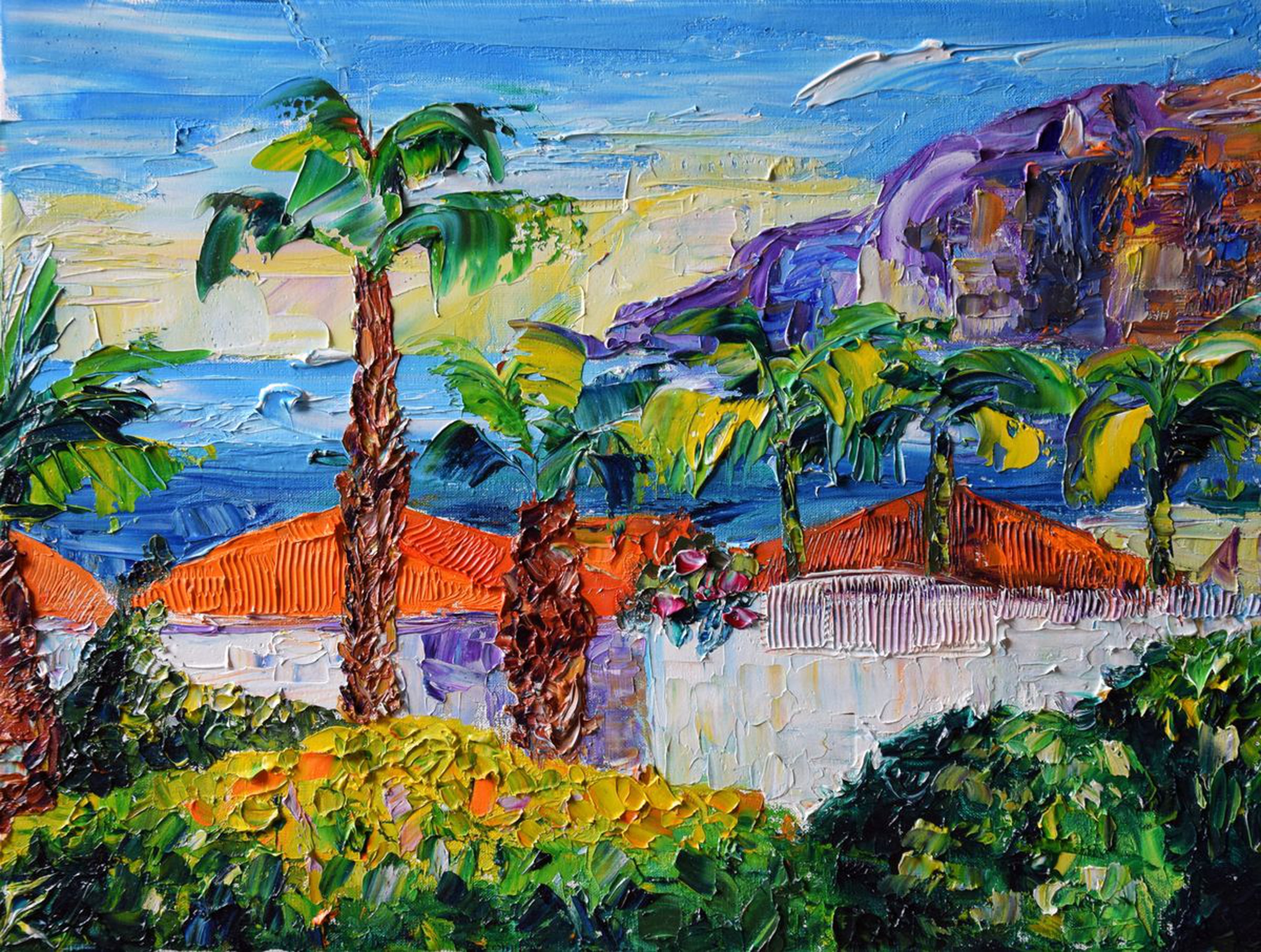 Island Seascape Original Oil Painting On Canvas Artfinder
