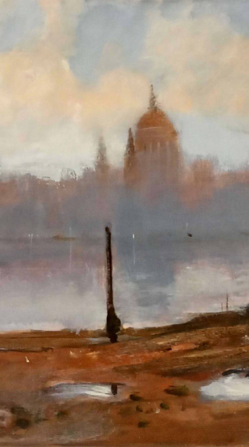 Misty Start London's Thames 2 by Alan Harris