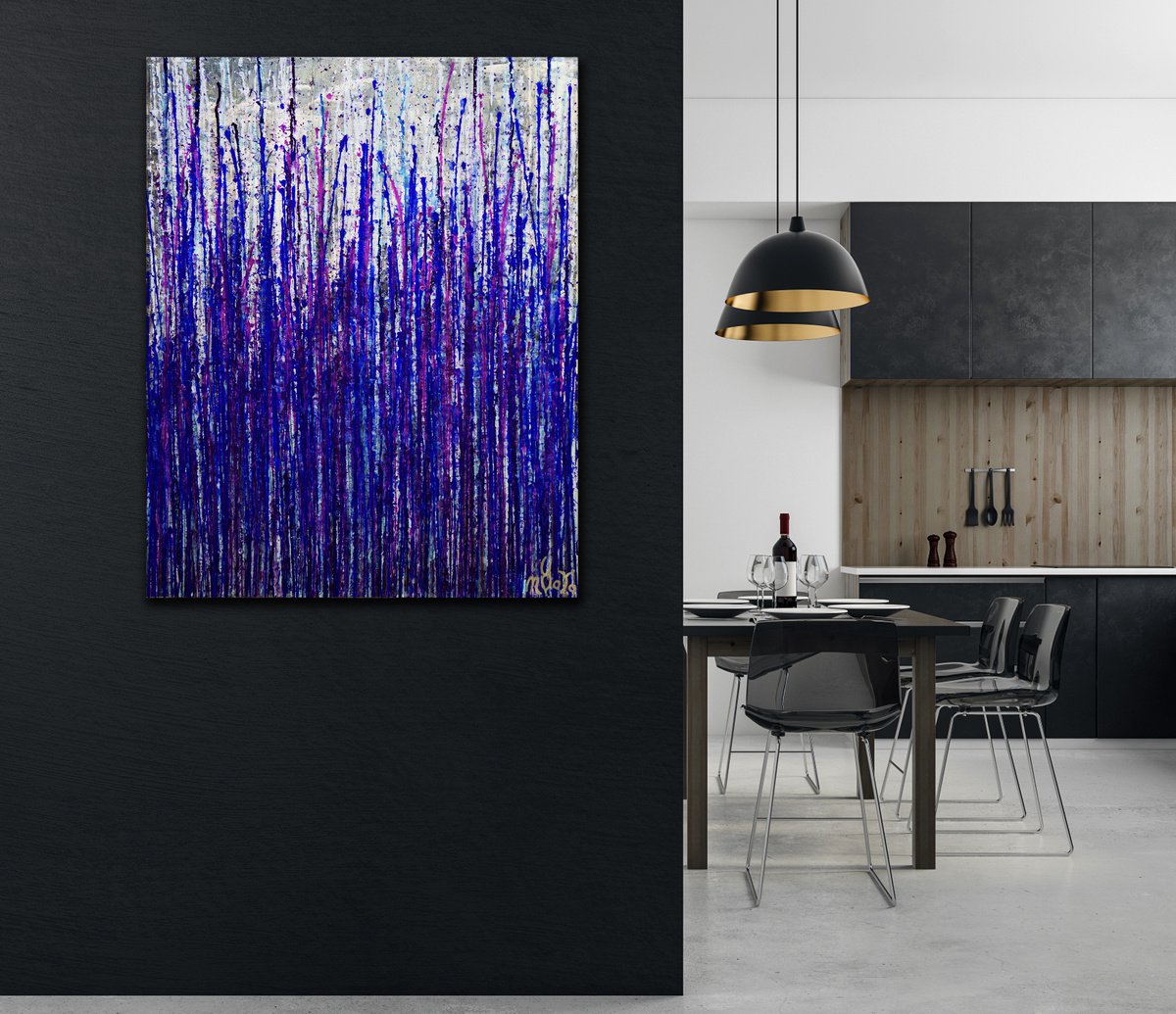 Daring Spectra (Purple Drizzles) By Nestor Toro, 24 X 30, Artwork For Sale On Artfinder