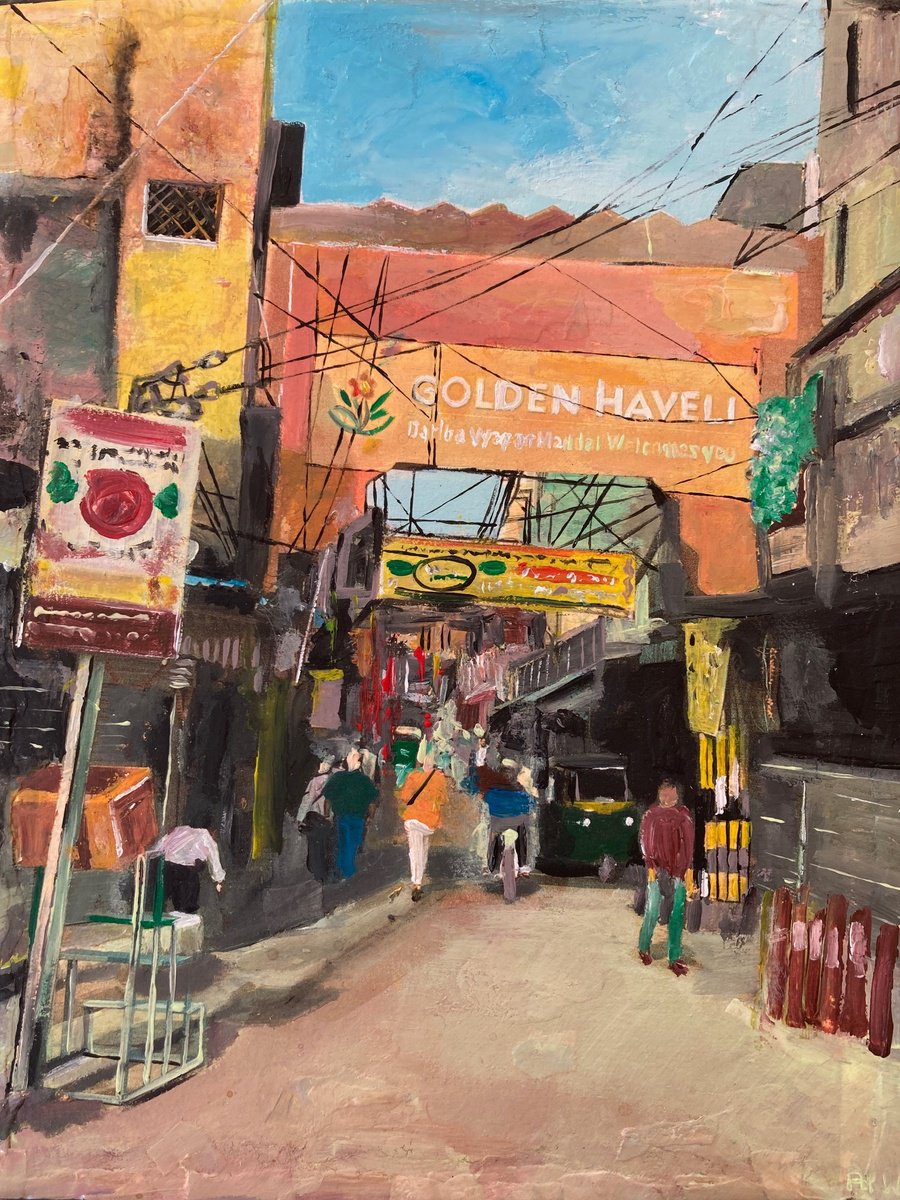 A Street In Delhi by Andrew  Reid Wildman