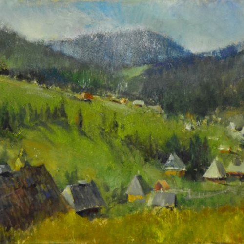 Middle of a day at the carpathian village by Andriy Naboka