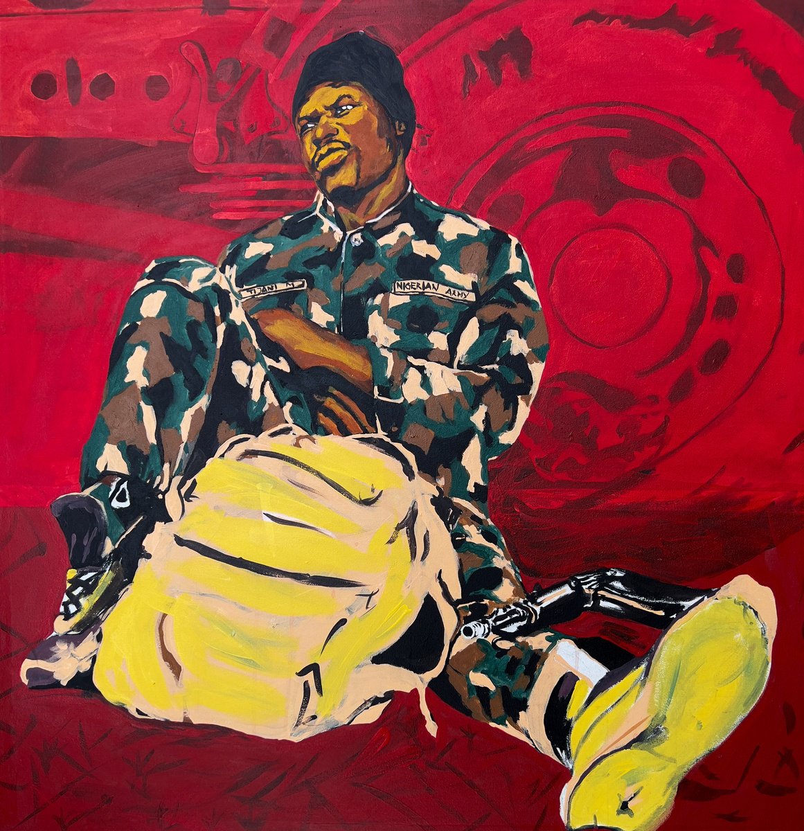 No Price Worth Being Here By Emmanuel Akolo, 36 X 36, Artwork For Sale On Artfinder