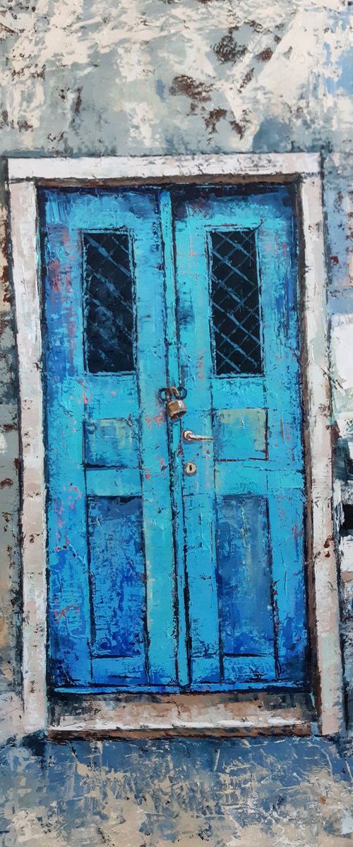 Blue Door  60x80cm by Tigran Mamikonyan