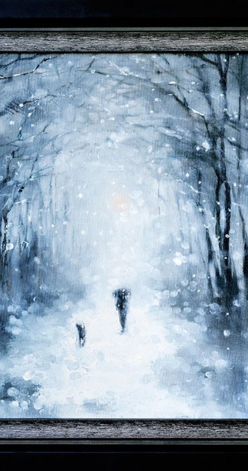 'Stroll in the snow' by Ewa Czarniecka