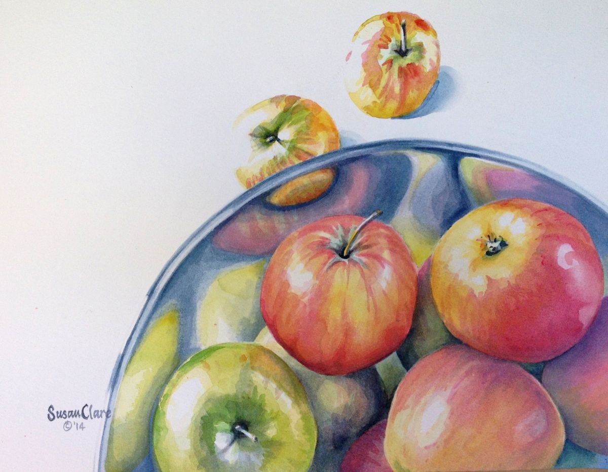 Organic Apples by Susan Clare