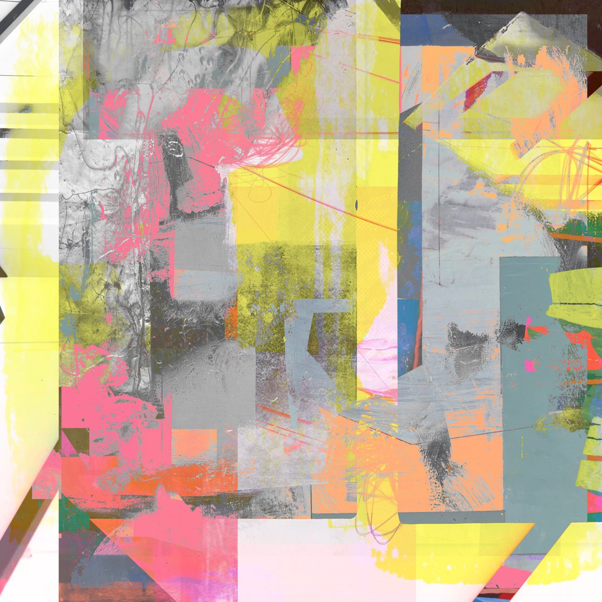 Abstract Print By The Most Active, 17 X 17", Everyday Movement, Original Artwork