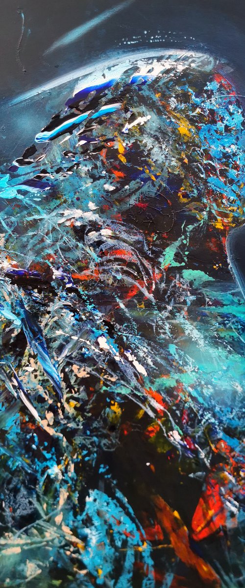 Stuning metaphysical enigmatic abstract angel art by master KLOSKA by Kloska Ovidiu