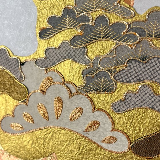 Cloud of Pines ~Timeless~ (Kimono Upcycled )