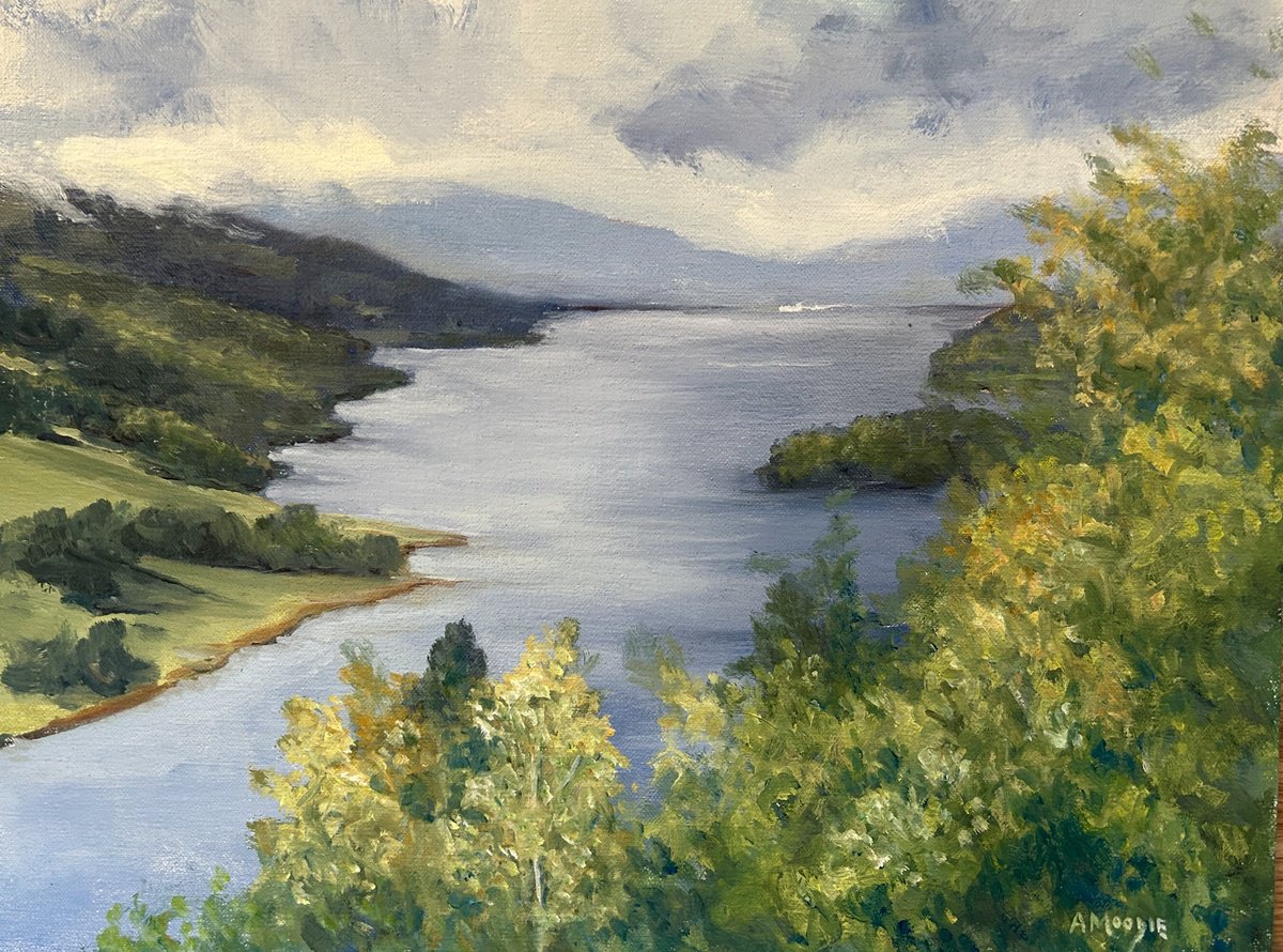 Queens View Pitlochry By Andrew Moodie, 20 X 16, Artwork For Sale On Artfinder
