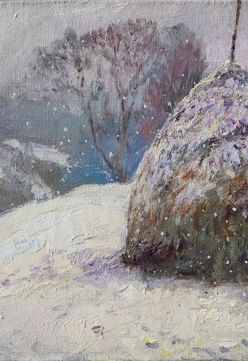 Snow is falling quietly. by Svitlana Gunchenko