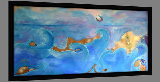 Big dancing party on the beach