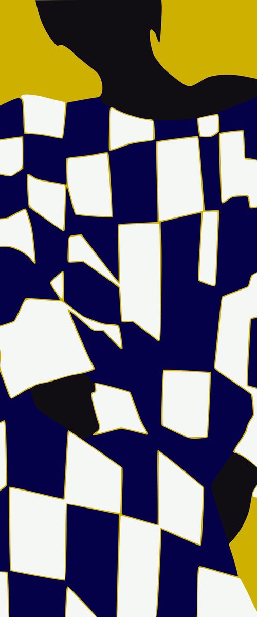 Composed 3 - Yellow (Limited edition print) by Veronika Obushikhina