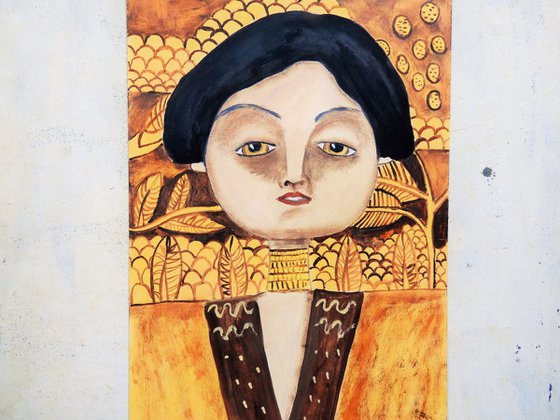 The girl inspired by Klimt