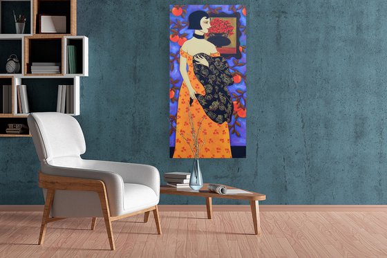 Woman with Oranges